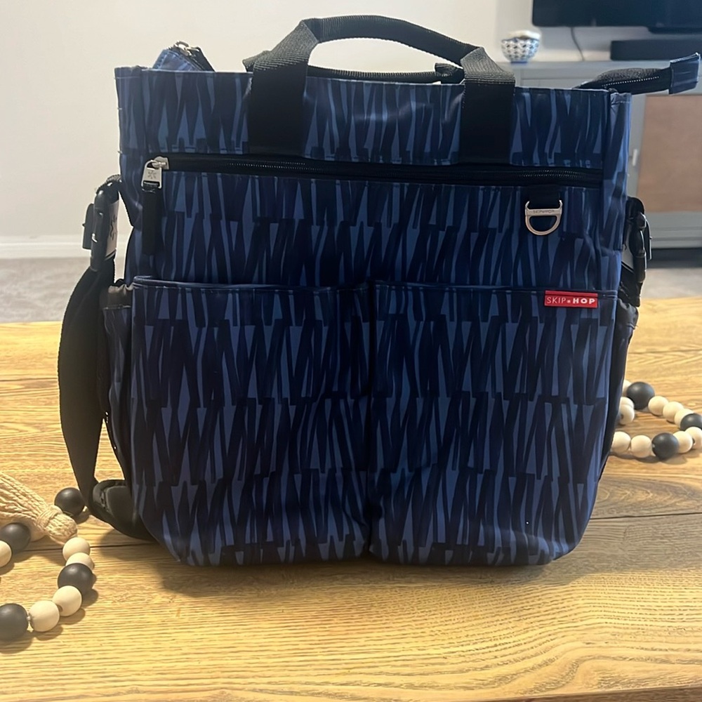 Skip Hop Duo Signature Diaper Bag - Blue Graffiti
